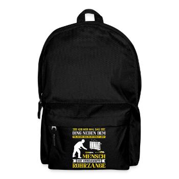 Heizungsbauer Heizungsbau Klempner Installateur - Rucksack - Schwarz - Vorne