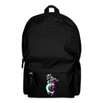 Tarot Card Crow Moon Vaporwave Occult Raven Goth - Backpack - black - Front