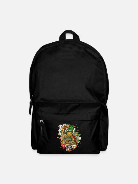 Ramen Drache In Daruma Bowl Vaporwave Kanagawa - Rucksack - Schwarz