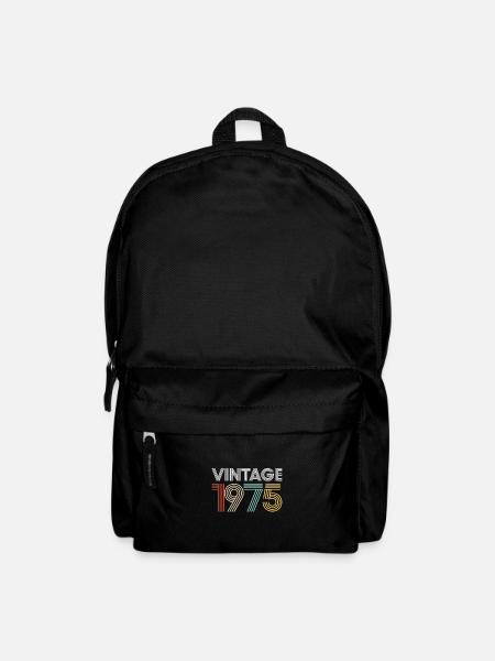 Vintage 1975 Geburtstag - Rucksack - Schwarz
