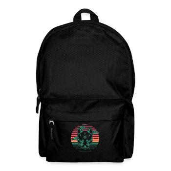 Sythnwave Japan Kitsune Fuchs Mask Retro Aesthetic - Rucksack - Schwarz - Vorne