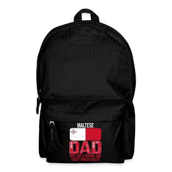 Papa maltais Drapeau de Malte pour la fête des pères - Sac à dos - noir - Devant
