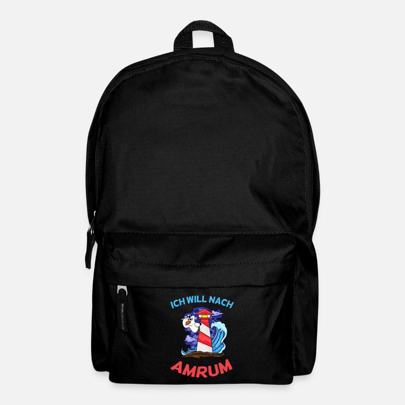 Amrum Nordsee - Rucksack - Schwarz