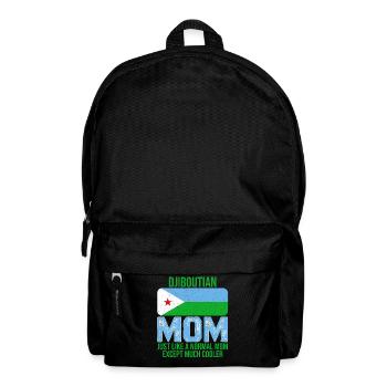 Djiboutian Mom Djibouti flag for Mother's Day - Backpack - black - Front