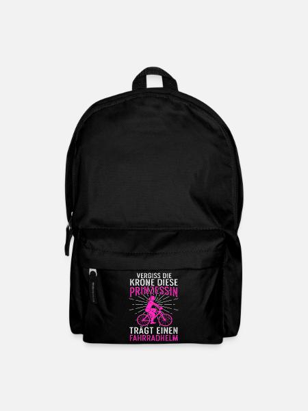 Krone Prinzessin Fahrradhelm Frauen Königin Krone - Rucksack - Schwarz