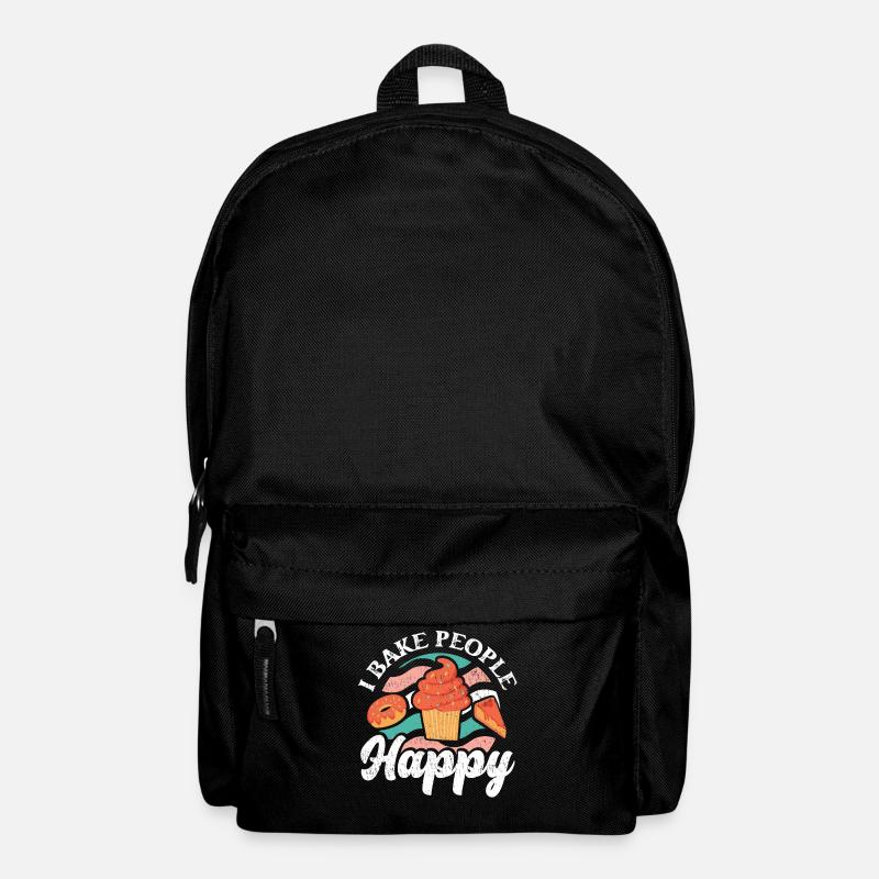 I bake people happy für Bäcker - Rucksack - Schwarz