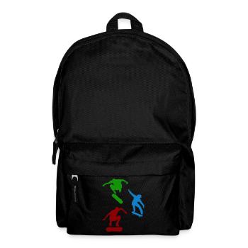 Skatepark Skateboard Skater Skateboarding Skateboarder - Backpack - black - Front