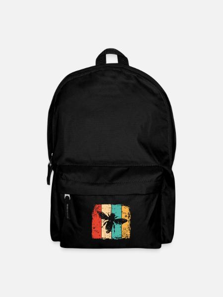 Biene retro - Rucksack - Schwarz