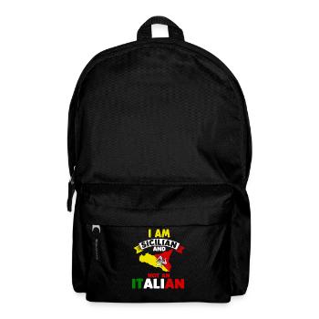 Italien Italia Italiener Sizilianer Sizilien - Rucksack - Schwarz - Vorne