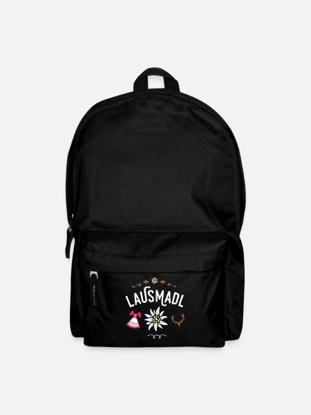 Lausmadl Ersatz Tracht bayrisches Madl Mei Dirndl - Rucksack - Schwarz