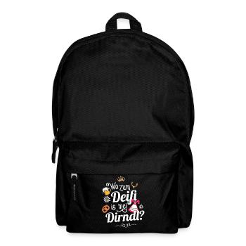 Damen Trachtenshirt Tracht Frauen Deifi Mei Dirndl - Rucksack - Schwarz - Vorne