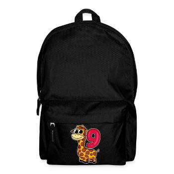 9 anniversaire Girafe - 9 ans - Sac à dos - noir - Devant