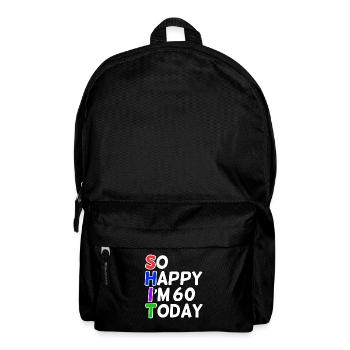 very happy 60 years old - Backpack - black - Front