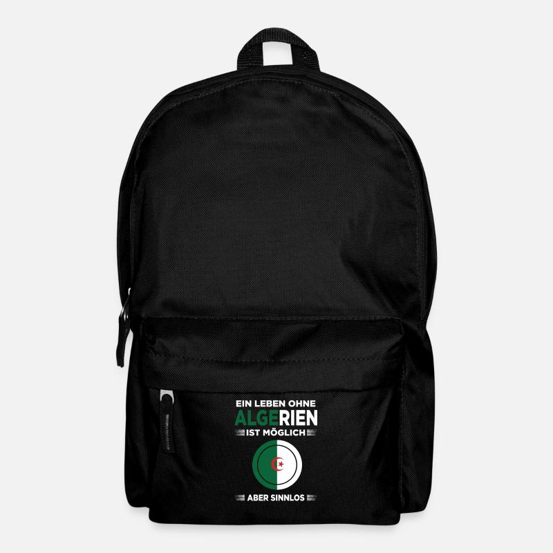 Algerien Algerisch Algerische Flagge Algeria - Rucksack - Schwarz