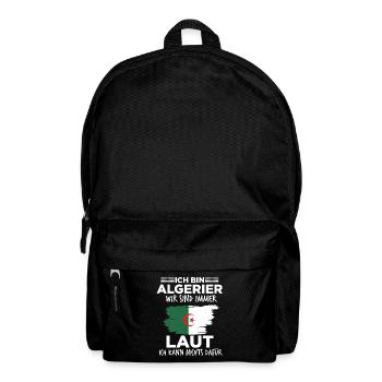 Lauter Algerier Algerisch Algerien Geschenk - Rucksack - Schwarz - Vorne