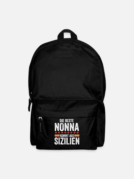 Italien Nonna Sizilien Sizilianerin Geschenk - Rucksack - Schwarz