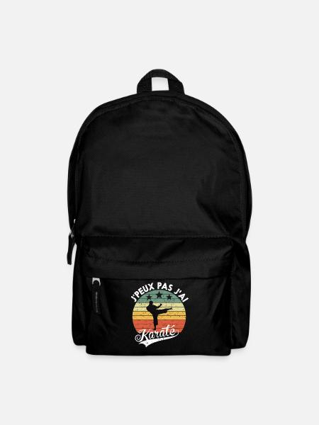 J'Peux pas J'ai karaté Cadeau Pour Amateurs - Sac à dos - noir