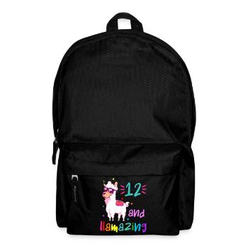12 and llamazing - Sac à dos - noir - Devant