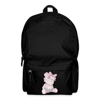 Pastell Gothic Bär - Rucksack - Schwarz - Vorne
