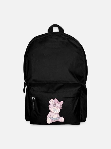 Pastell Gothic Bär - Rucksack - Schwarz