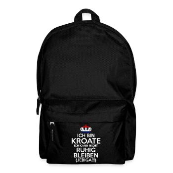 Kroatien Jebiga Kroate Kroatin Kroaten Kroatisches - Rucksack - Schwarz - Vorne
