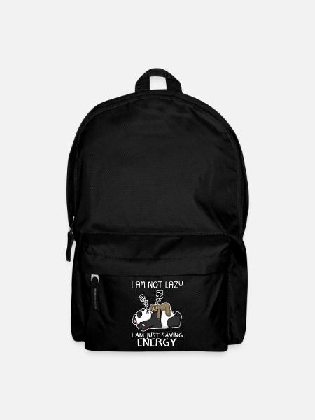 Drôle de paresseux Panda sort drôle cadeau - Sac à dos - noir