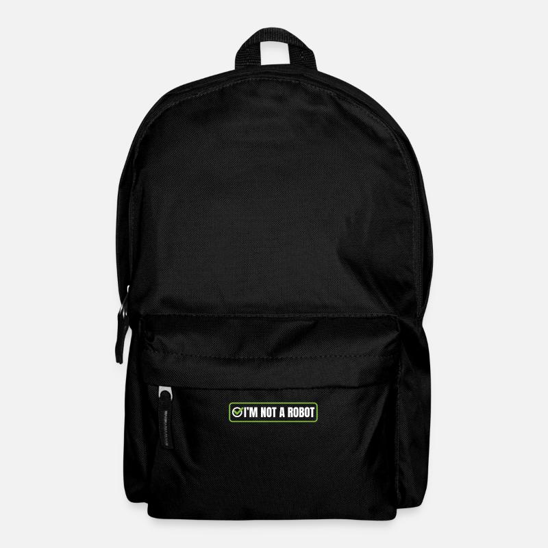 Roboter I'm not a robot - Rucksack - Schwarz