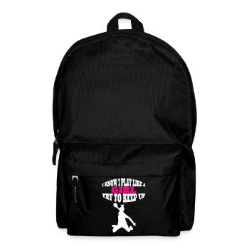Handballerin Frauenhandball Damen Handball Mädchen - Rucksack - Schwarz - Vorne