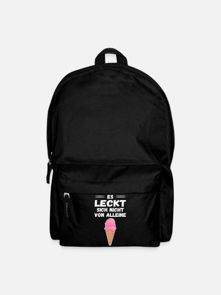 ES LECKT SICH NICHT VON ALLEINE - EISCREME - Rucksack - Schwarz