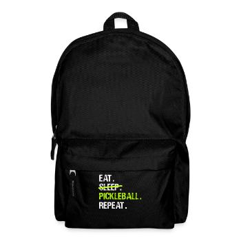 Eat Sleep Pickleball Repeat Paddleball Pickleball - Backpack - black - Front