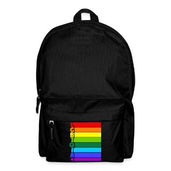 LGBTQIA Plus - Rucksack - Schwarz - Vorne