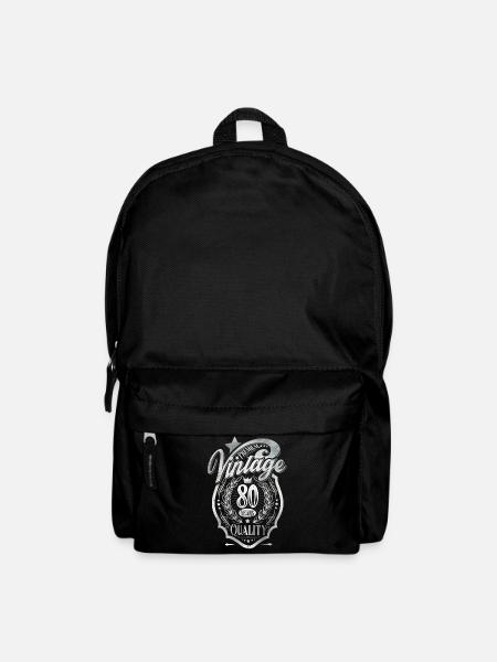 80th Birthday Vintage - Backpack - black