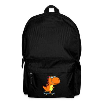 T-Rex dinosaure Trex Dino Skateboard - Sac à dos - noir - Devant