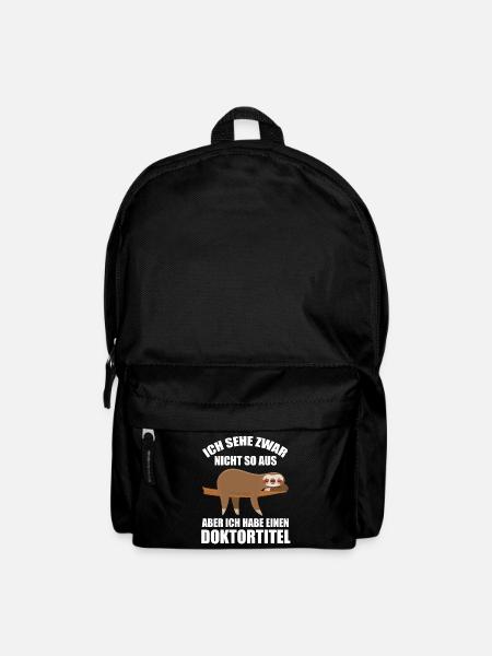 FaultierDoktorinDoktorandPromotion Doktortitel - Rucksack - Schwarz