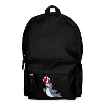 Seehund Schwimmen Wasserball Sommer - Rucksack - Schwarz - Vorne