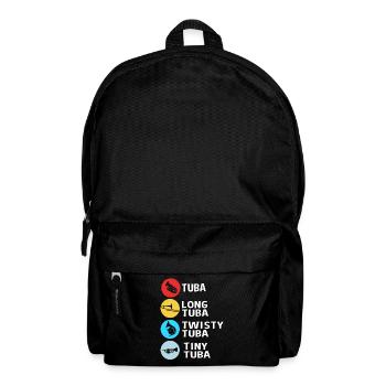 Tuba Blechblasinstrumente - Rucksack - Schwarz - Vorne