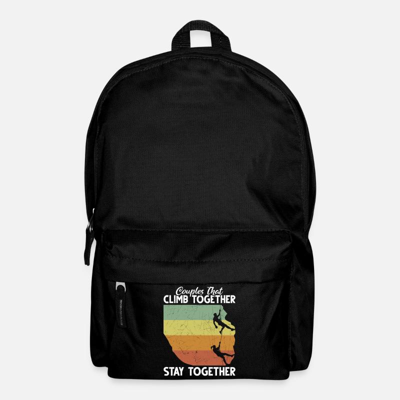 Rock Climbing Climber Retro - Rucksack - Schwarz