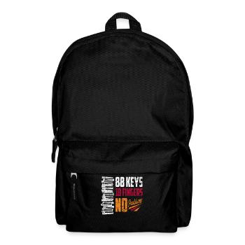 88 Tasten 10 Finger Keine Probleme Klavier - Rucksack - Schwarz - Vorne