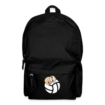 Beach Volleyball Faultier - Volleyballer Faultier - Rucksack - Schwarz - Vorne