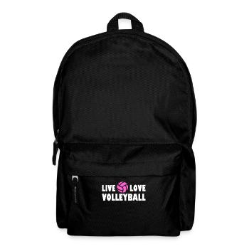 Beach Volleyball Volleyball Player Live Love Volleyball - Backpack - black - Front