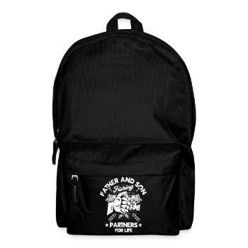 Father And Son Fishing Paryners For Life Funny - Rucksack - Schwarz - Vorne