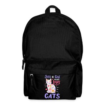 Katzen Katzenliebhaber - Rucksack - Schwarz - Vorne
