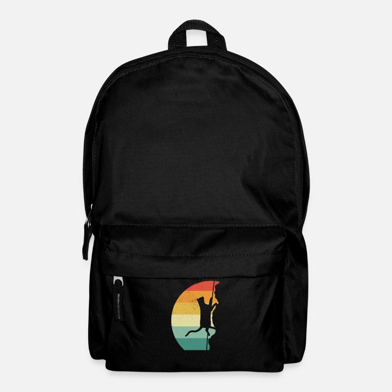 Rock Climbing Climber Retro - Rucksack - Schwarz