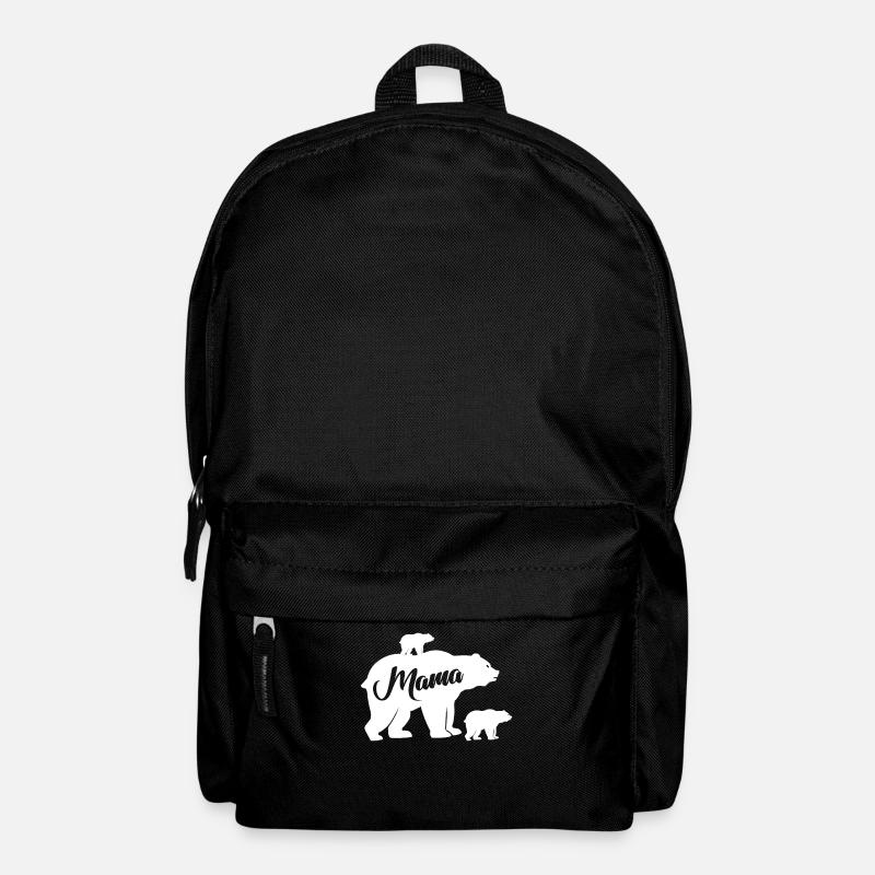Mama Bär Nachwuchs Baby Familien Mama Bear - Rucksack - Schwarz