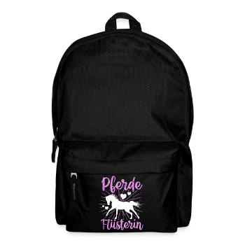 Pferde Flüsterin Reiter Reiterin Pferd Geschenk - Rucksack - Schwarz - Vorne