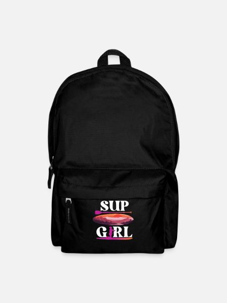 SUP Paddleboard Sunset SUP Girl - Rucksack - Schwarz