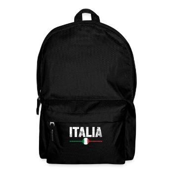 Italien Flagge Italienisch - Rucksack - Schwarz - Vorne