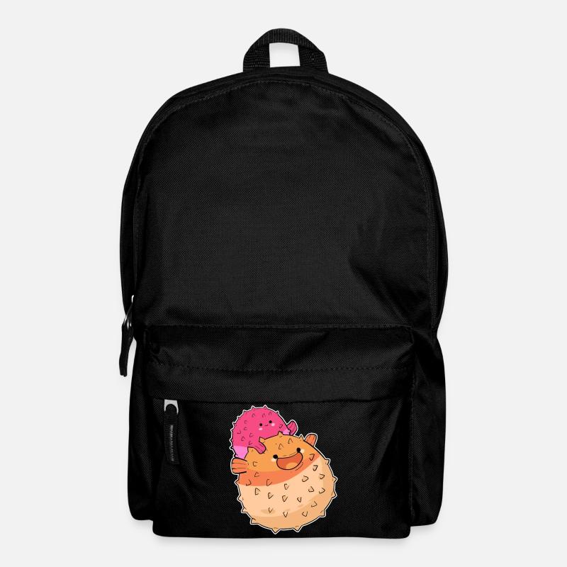 Kugelfisch - Rucksack - Schwarz