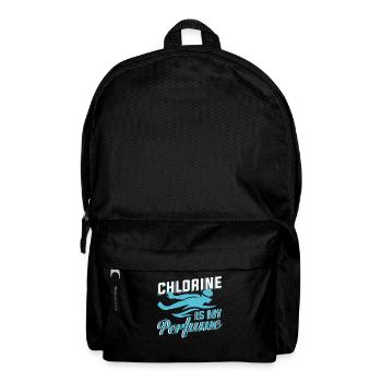 Schwimmer Schwimmtrainer Chlor ist mein Parfum - Rucksack - Schwarz - Vorne