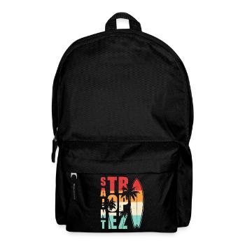 Saint Tropez Surfing Summer - Rucksack - Schwarz - Vorne
